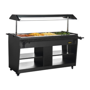 Apuro Heated Buffet Bar Black