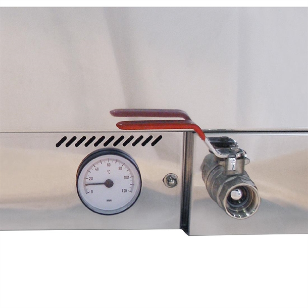 Roband Square Glass Hot Foodbar S24RD 8 Pans Double Row Rear Roller Roband Square Glass Hot Foodbar S24RD 8 Pans Double Row Rear Roller
