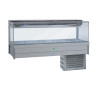 Roband Square Glass Refrigerated Foodbar Double Row Rear Roller Door 12x1/2 65mm