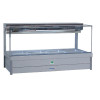 Roband Square Glass Cold Foodbar SFX24RD 8 Pans Double Row Rear Roller Roband Square Glass Cold Foodbar SFX24RD 8 Pans Double Row Rear Roller