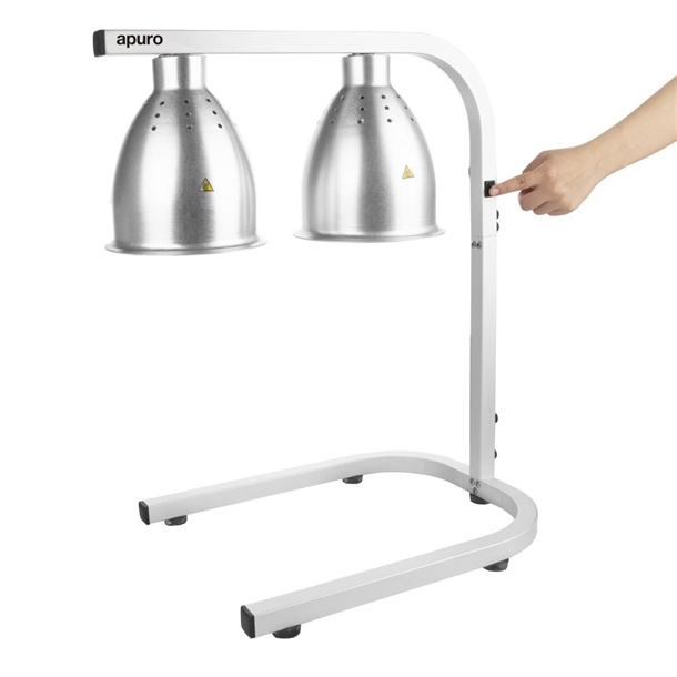 Apuro Double Lamp Infrared Food Warmer