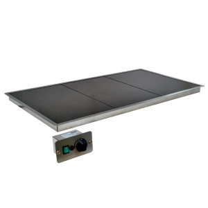 Versigen In-Counter Versitop ceramic glass food warmer - 3x1/1GN