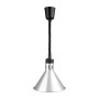 Apuro Conical Retractable Heat Shade Silver Finish