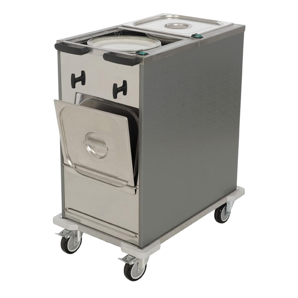 Versigen Mobile heated crockery dispenser - twin tube Versigen Mobile heated crockery dispenser - twin tube