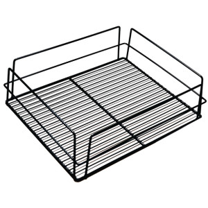 KH Glass Racks with Open Interior Black