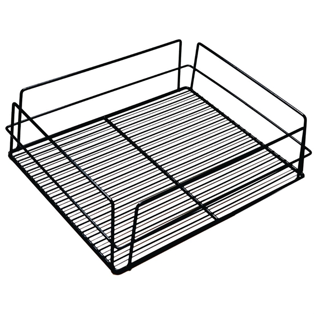 KH Glass Racks with Open Interior Black