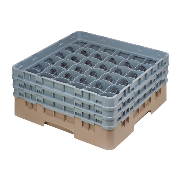 Cambro Camrack Beige 36 Compartments Max Glass Height 174mm Cambro Camrack Beige 36 Compartments Max Glass Height 174mm