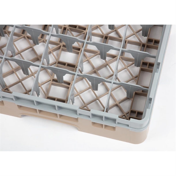 Cambro Camrack Beige 25 Compartments Max Glass Height 92mm