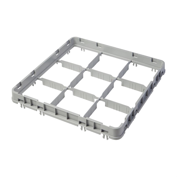 Cambro Camrack 9 Compartment Glassrack Extender - Grey - 41mm Cambro Camrack 9 Compartment Glassrack Extender - Grey - 41mm