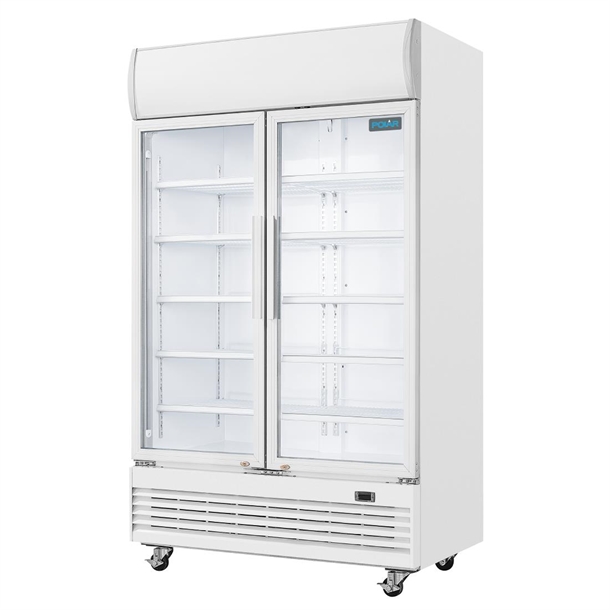 Polar G-Series Upright Display Cooler with Light Box 950Ltr Polar G-Series Upright Display Cooler with Light Box 950Ltr