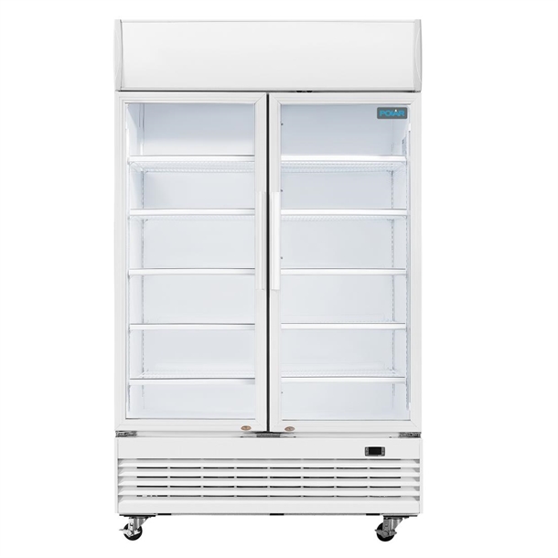 Polar G-Series Upright Display Cooler with Light Box 950Ltr Polar G-Series Upright Display Cooler with Light Box 950Ltr