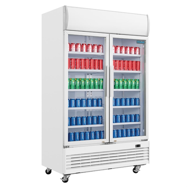 Polar G-Series Upright Display Cooler with Light Box 950Ltr Polar G-Series Upright Display Cooler with Light Box 950Ltr