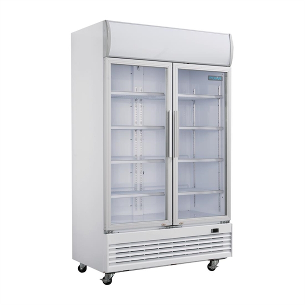 Polar G-Series Upright Display Cooler with Light Box 950Ltr Polar G-Series Upright Display Cooler with Light Box 950Ltr