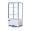 Polar C-Series Energy Efficient Curved Door Display Fridge White 86Ltr