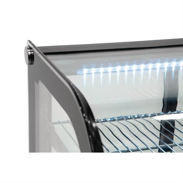 Polar G-Series Energy Efficient Countertop Food Display Fridge 160Ltr Black Polar G-Series Energy Efficient Countertop Food Display Fridge 160Ltr Black