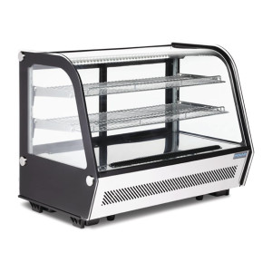 Polar G-Series Energy Efficient Countertop Food Display Fridge 160Ltr Black