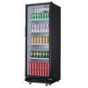 Nisbets Essentials Upright Display Fridge Black 346Ltr