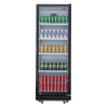 Nisbets Essentials Upright Display Fridge Black 346Ltr