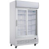 Polar G-Series Upright Display Cooler with Light Box 950Ltr with Sliding Doors Polar G-Series Upright Display Cooler with Light Box 950Ltr with Sliding Doors