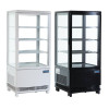 Polar C-Series Energy Efficient Curved Door Display Fridge Black 86Ltr