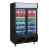 Polar G-Series Upright Hinged Door Display Cooler with Light Box 950Ltr Black Polar G-Series Upright Hinged Door Display Cooler with Light Box 950Ltr Black