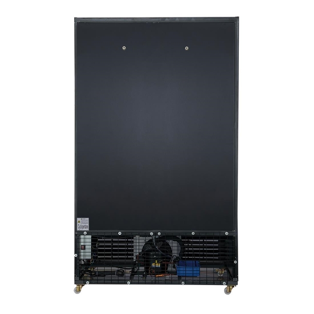 Polar G-Series Upright Hinged Door Display Cooler with Light Box 950Ltr Black Polar G-Series Upright Hinged Door Display Cooler with Light Box 950Ltr Black