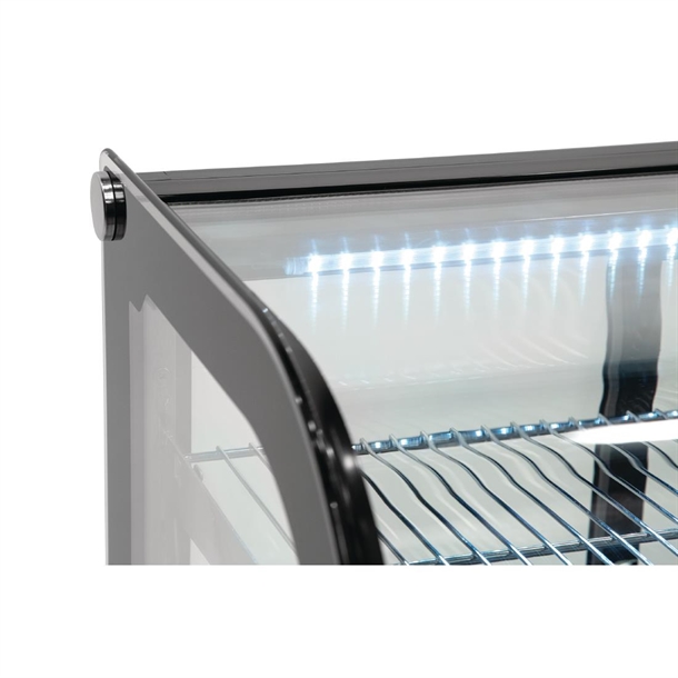 Polar G-Series Energy Efficient Countertop Food Display Fridge 120Ltr Black Polar G-Series Energy Efficient Countertop Food Display Fridge 120Ltr Black