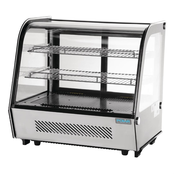 Polar G-Series Energy Efficient Countertop Food Display Fridge 120Ltr Black Polar G-Series Energy Efficient Countertop Food Display Fridge 120Ltr Black