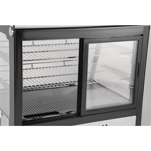 Polar G-Series Energy Efficient Countertop Food Display Fridge 120Ltr Black Polar G-Series Energy Efficient Countertop Food Display Fridge 120Ltr Black