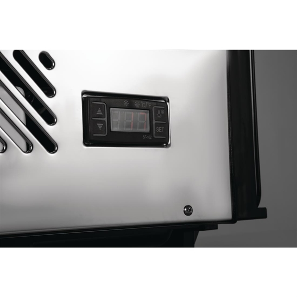 Polar G-Series Energy Efficient Countertop Food Display Fridge 120Ltr Black Polar G-Series Energy Efficient Countertop Food Display Fridge 120Ltr Black