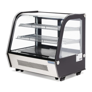 Polar G-Series Energy Efficient Countertop Food Display Fridge 120Ltr Black