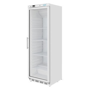 Polar C-Series Upright White Display Fridge - 400Ltr