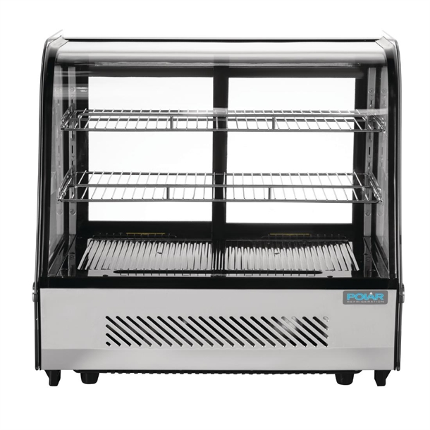 Polar G-Series Energy Efficient Countertop Food Display Fridge 120Ltr Black Polar G-Series Energy Efficient Countertop Food Display Fridge 120Ltr Black
