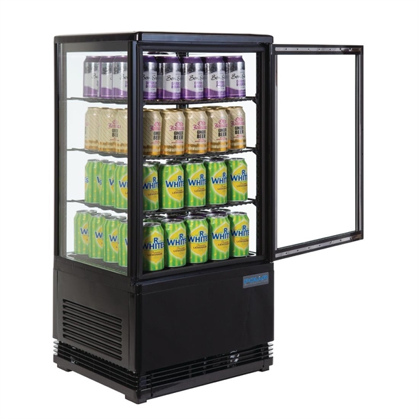 Polar C-Series Energy Efficient  Display Fridge 68Ltr Black