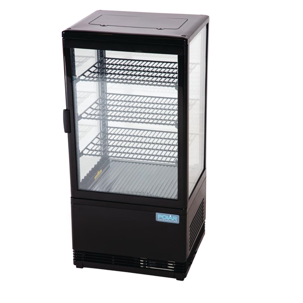 Polar C-Series Energy Efficient  Display Fridge 68Ltr Black