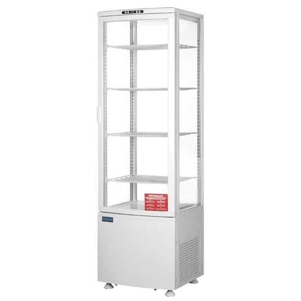 Polar C-Series Curved Door Display Fridge 235Ltr White