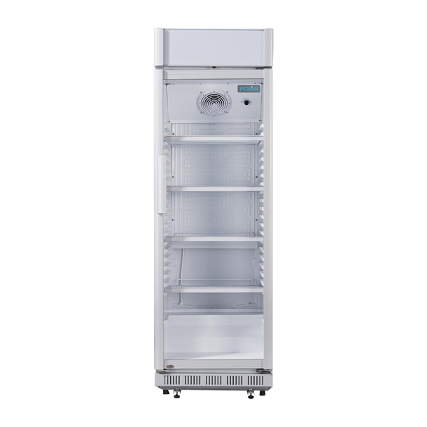 Polar C-Series Upright Display Cooler with Light Box 346Ltr Polar C-Series Upright Display Cooler with Light Box 346Ltr