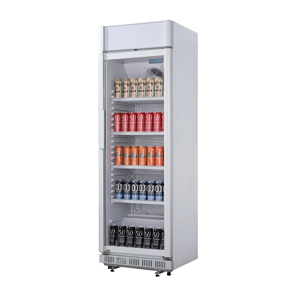 Polar C-Series Upright Display Cooler with Light Box 346Ltr Polar C-Series Upright Display Cooler with Light Box 346Ltr