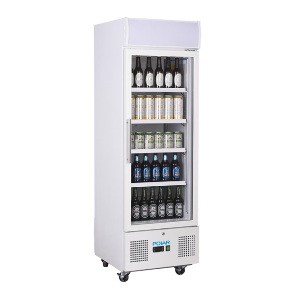 Polar G-Series Upright Display Fridge 218Ltr White Polar G-Series Upright Display Fridge 218Ltr White