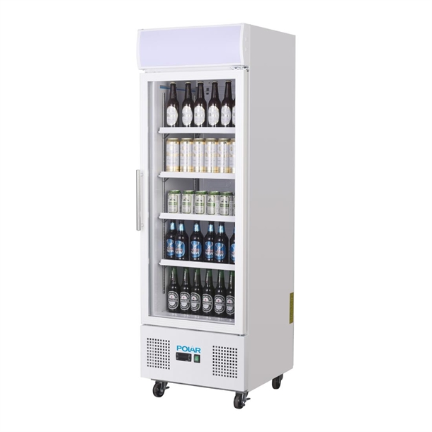 Polar G-Series Upright Display Fridge 218Ltr White Polar G-Series Upright Display Fridge 218Ltr White
