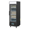 Polar G-Series Upright Display Fridge 218Ltr Black