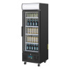 Polar G-Series Upright Display Fridge 218Ltr Black