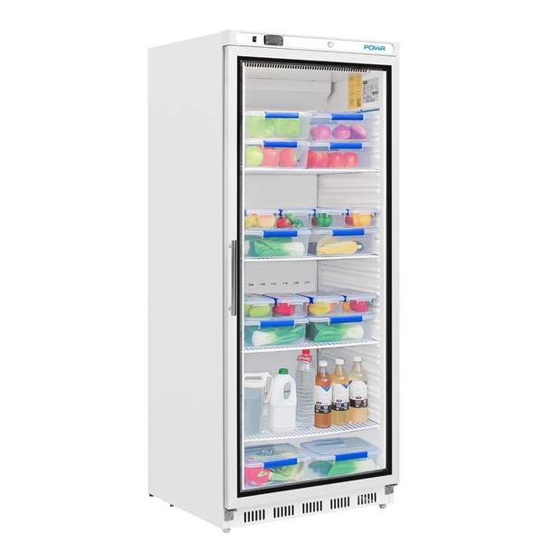 Polar C-Series Upright Display Fridge 600Ltr White
