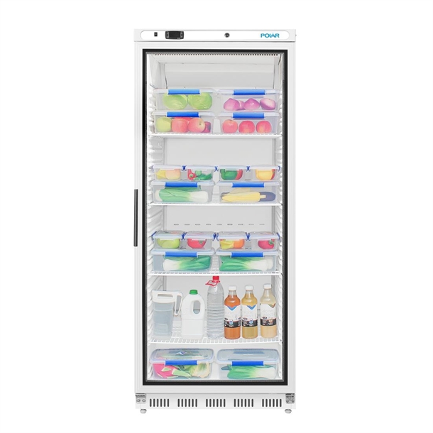 Polar C-Series Upright Display Fridge 600Ltr White