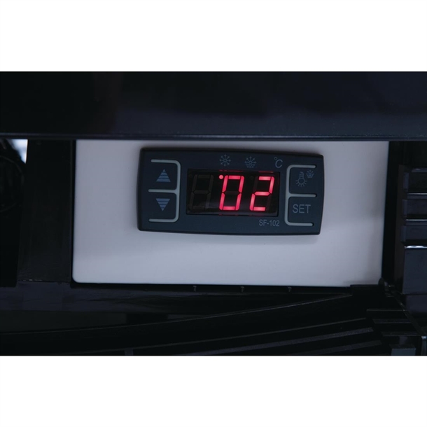 Polar C-Series Curved Door Display Fridge 235Ltr Black Polar C-Series Curved Door Display Fridge 235Ltr Black