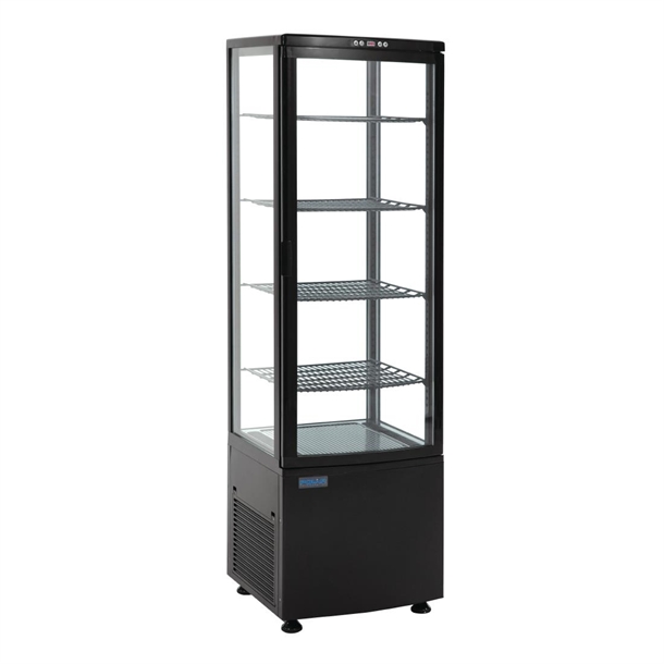 Polar C-Series Curved Door Display Fridge 235Ltr Black Polar C-Series Curved Door Display Fridge 235Ltr Black