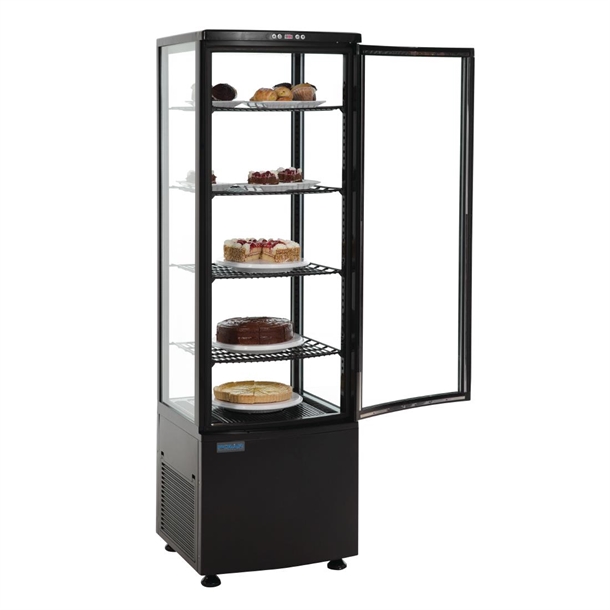 Polar C-Series Curved Door Display Fridge 235Ltr Black Polar C-Series Curved Door Display Fridge 235Ltr Black