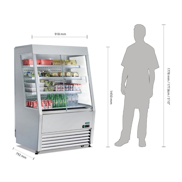 Polar G-Series Multideck Display Fridge 918mm Polar G-Series Multideck Display Fridge 918mm