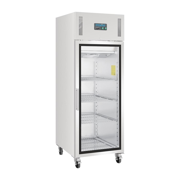 Polar G-Series Gastro Display Glass Door Fridge 600Ltr - Stainless Steel
