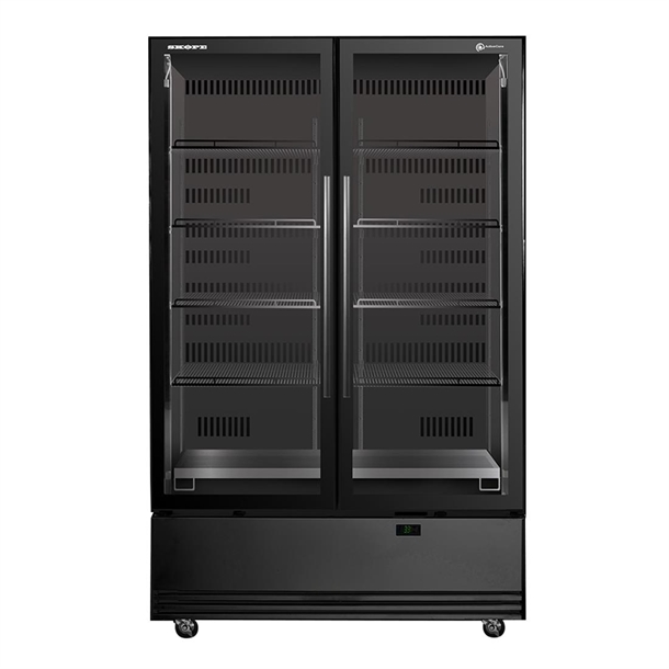 Skope BME ActiveCore BME1200N-A Vertical Double Glass Door Chill Black Skope BME ActiveCore BME1200N-A Vertical Double Glass Door Chill Black